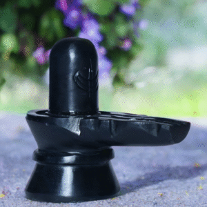 Pure Black Marble Shivling Vinayak Murti