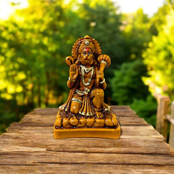 Hanuman Ji Sitting Brown Vinayak Murti